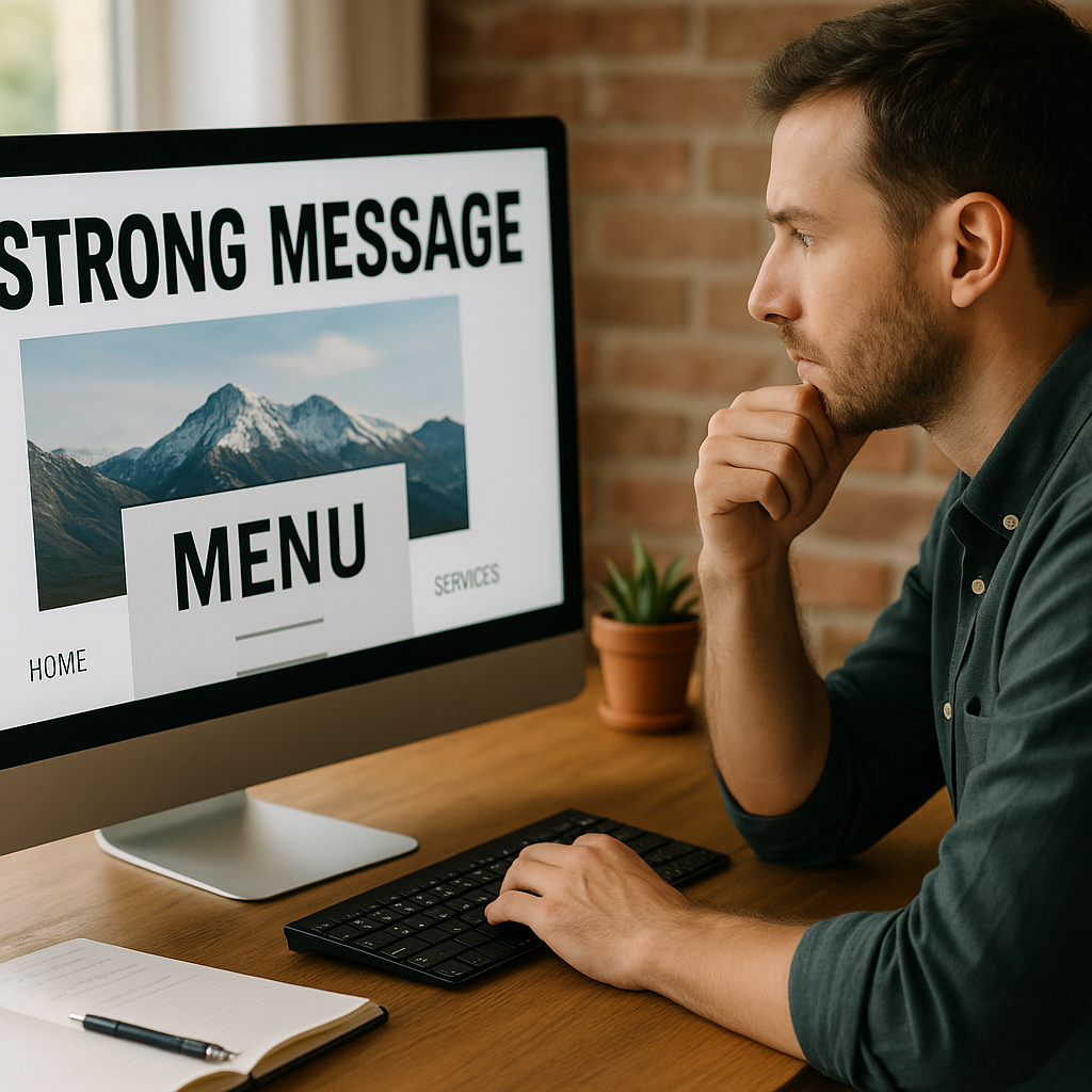 Illustration complémentaire de l’article sur Analysez l’impact des typographies, images et menus surdimensionnés pour transmettre un message fort et clair