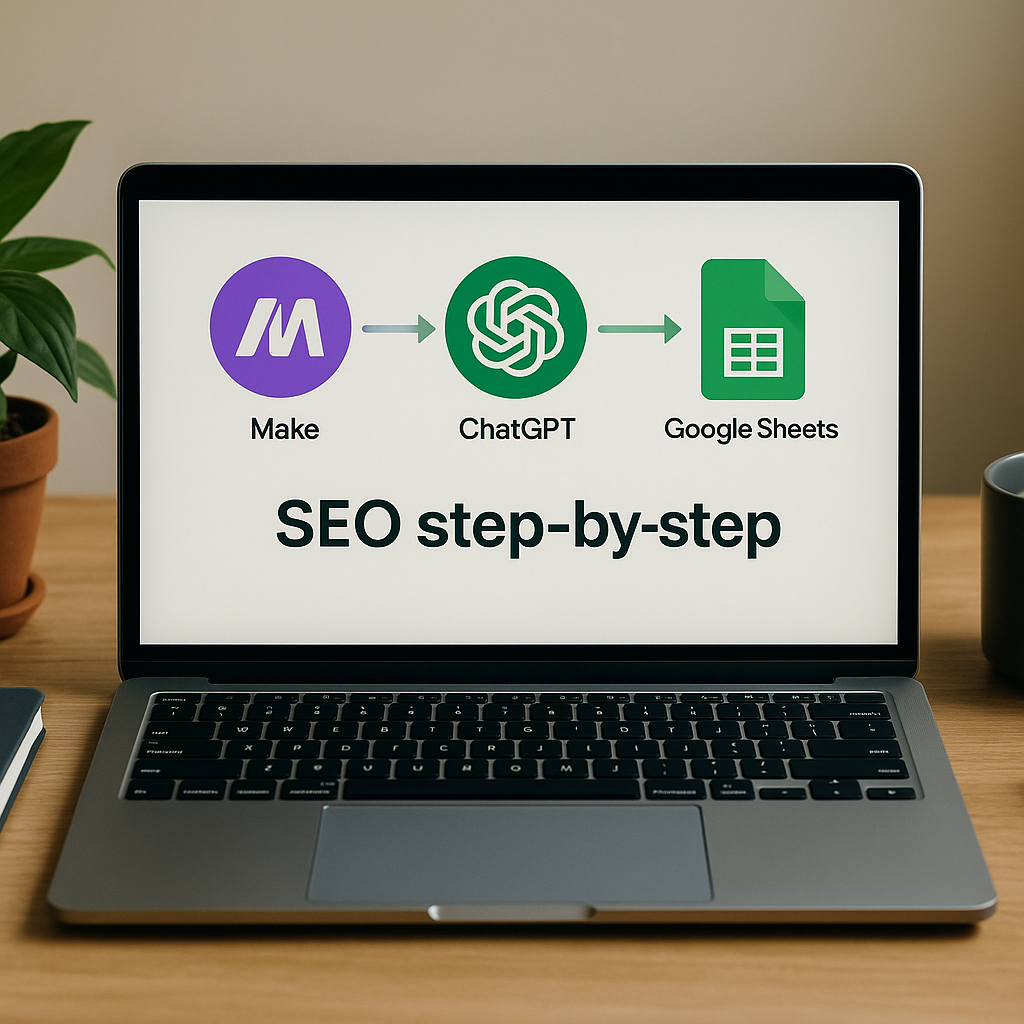 Illustration complémentaire de l’article sur Automatiser son SEO avec Make, ChatGPT et Google Sheets  méthode pas à pas
