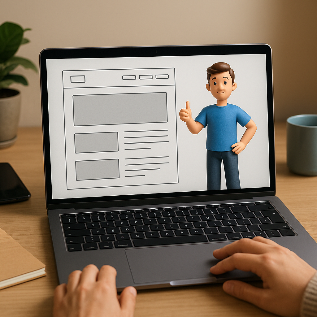 Illustration complémentaire de l’article sur Combiner 2D et 3D dans le design web : équilibre entre modernité et simplicité