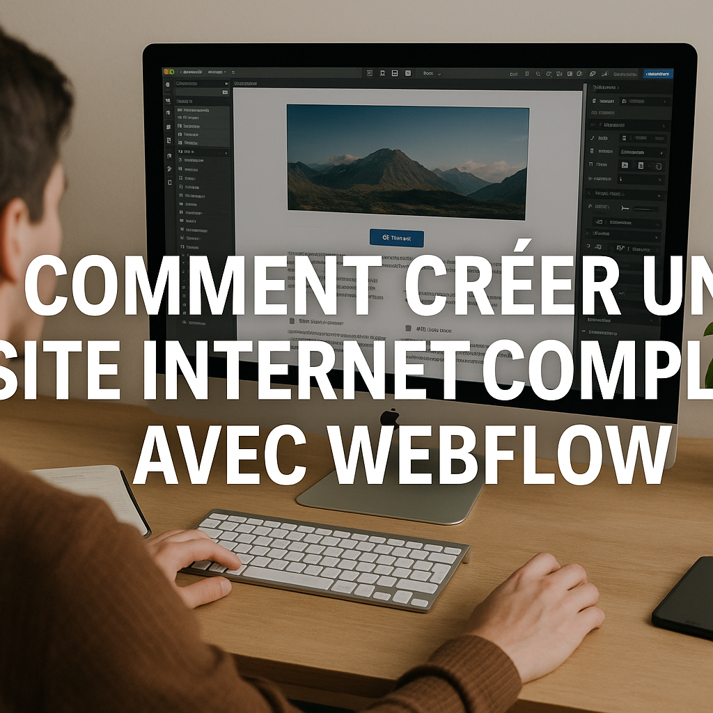 Visuel d’introduction sur Comment créer un site internet complet avec webflow