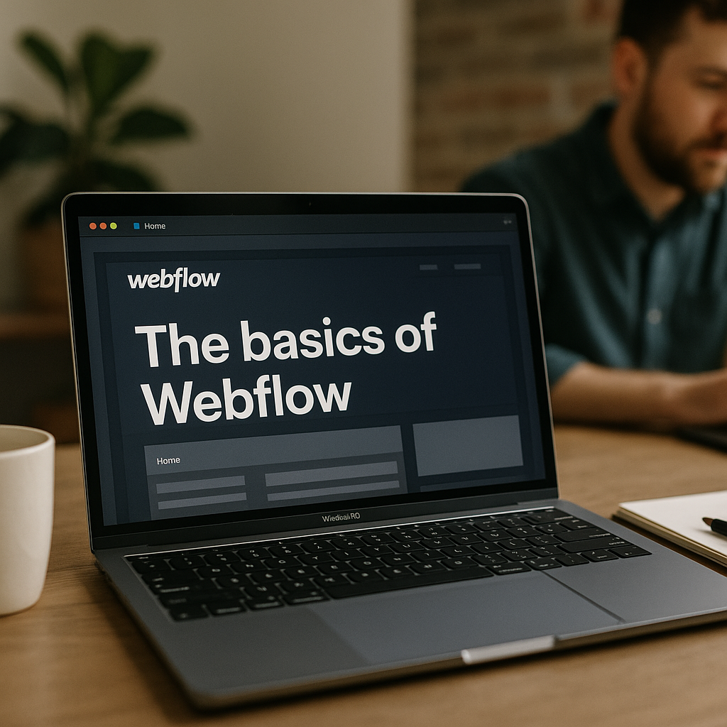 Visuel d’introduction sur Les bases de Webflow