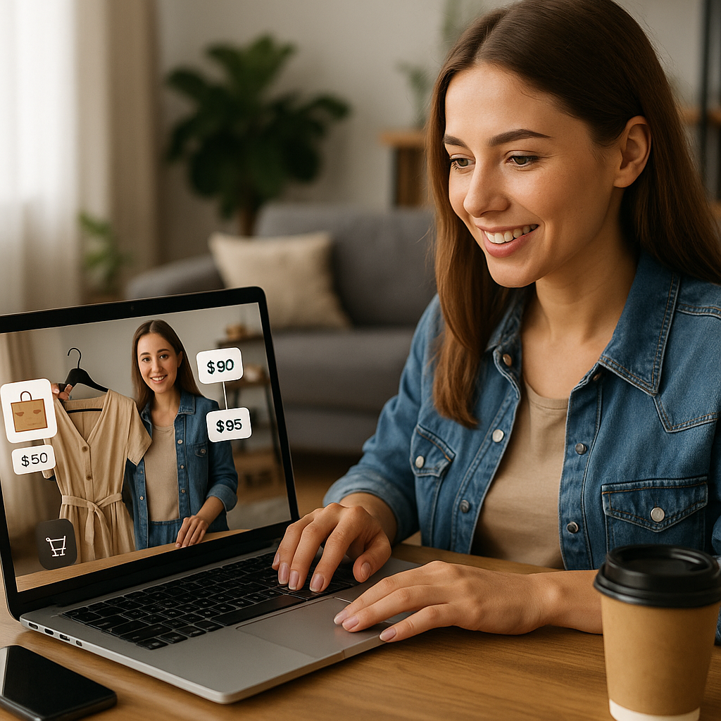Illustration complémentaire de l’article sur Les vidéos “shoppables” : transformer ses contenus vidéo en véritables boutiques interactives : Exemples, outils et bonnes pratiques pour booster la conversion
