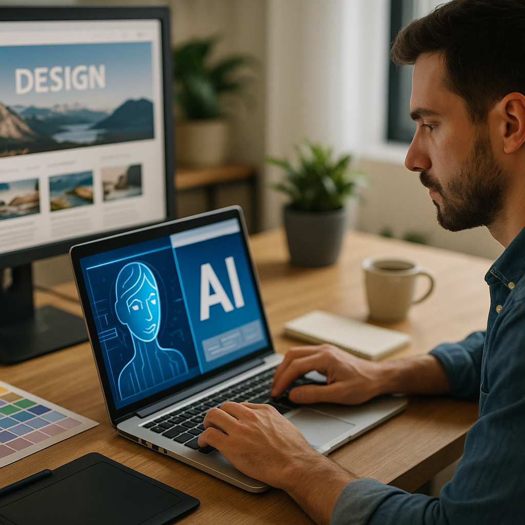 Illustration complémentaire de l’article sur L’intelligence artificielle comme alliée du webdesigner : automatisation et personnalisation du design