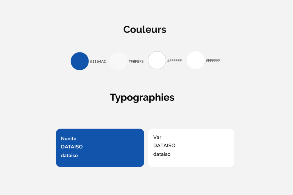 Couleurs et Typographies - DATAISO