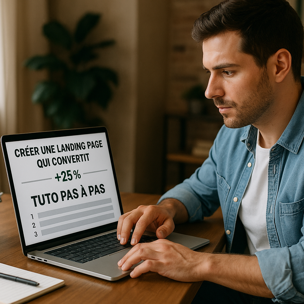 Visuel d’introduction sur Créer une landing page qui convertit (taux +25%) : tuto pas à pas
