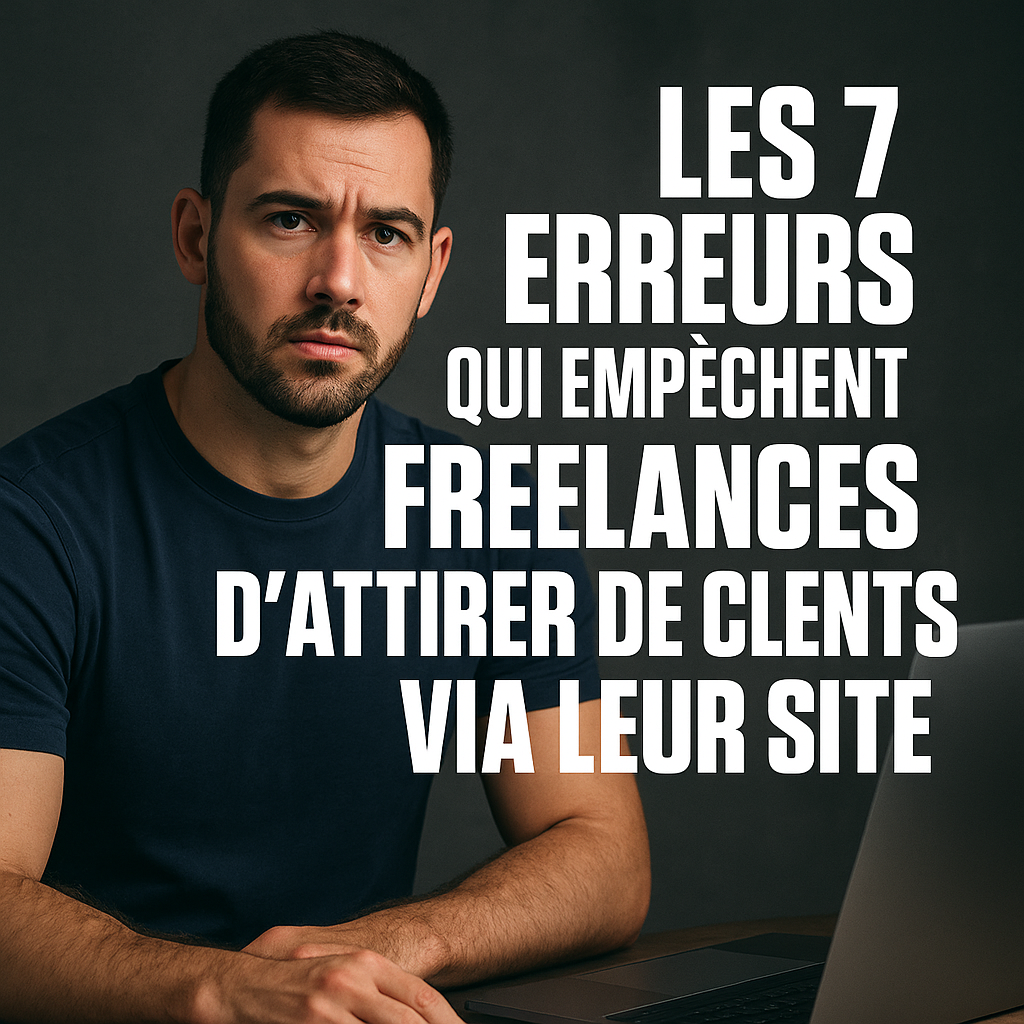 Illustration complémentaire de l’article sur Les 7 erreurs qui empêchent les freelances d’attirer des clients via leur site
