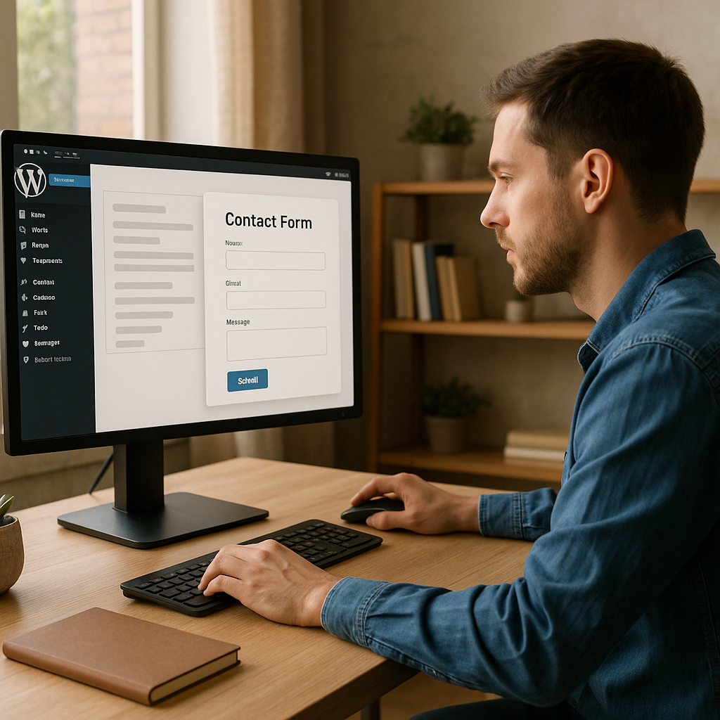 Visuel d’introduction sur Ajouter un formulaire de contact sur WordPress (sans coder)