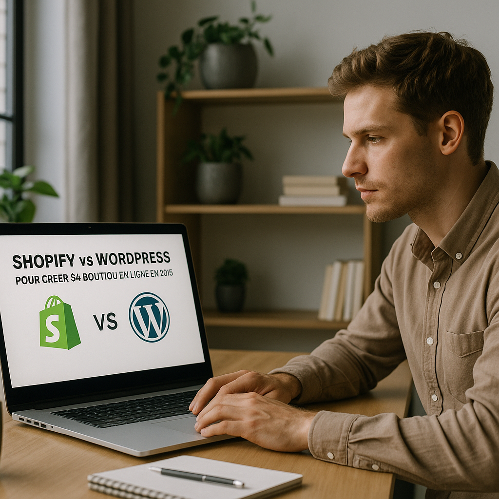 Shopify vs WordPress pour créer sa boutique en ligne en 2025