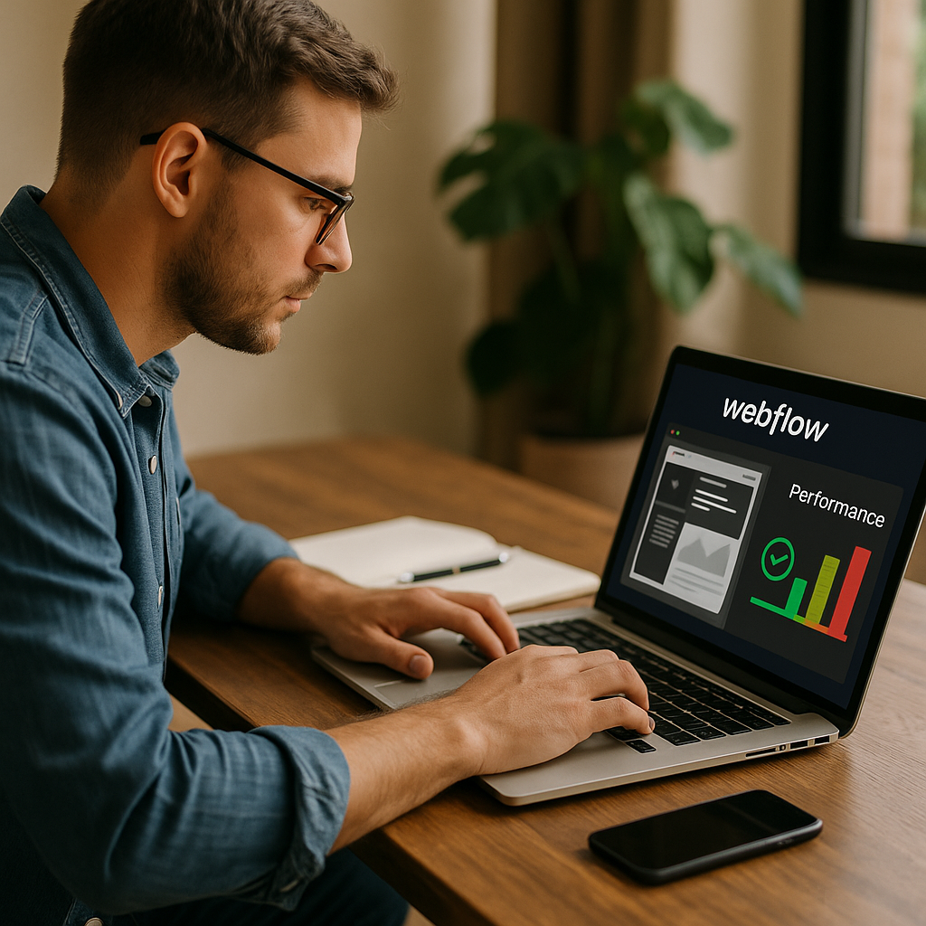 Illustration complémentaire de l’article sur Booster les performances d’un site Webflow pour passer les Core Web Vitals