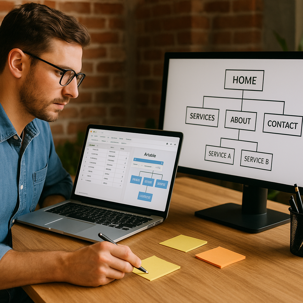 Illustration complémentaire de l’article sur Construire une architecture de site SEO-friendly avec Airtable