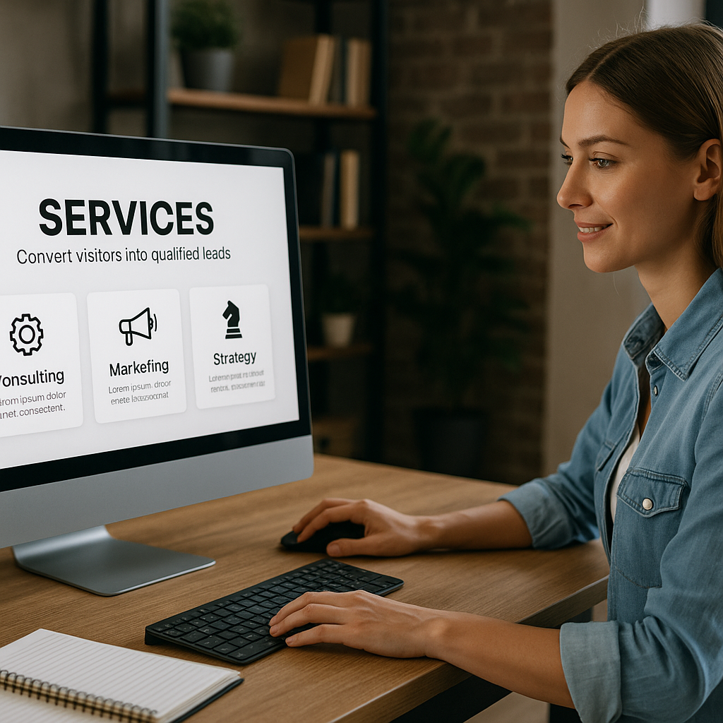 Créer une page ‘Services’ qui transforme les visiteurs en prospects qualifiés