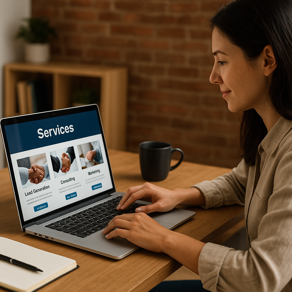 Illustration complémentaire de l’article sur Créer une page ‘Services’ qui transforme les visiteurs en prospects qualifiés