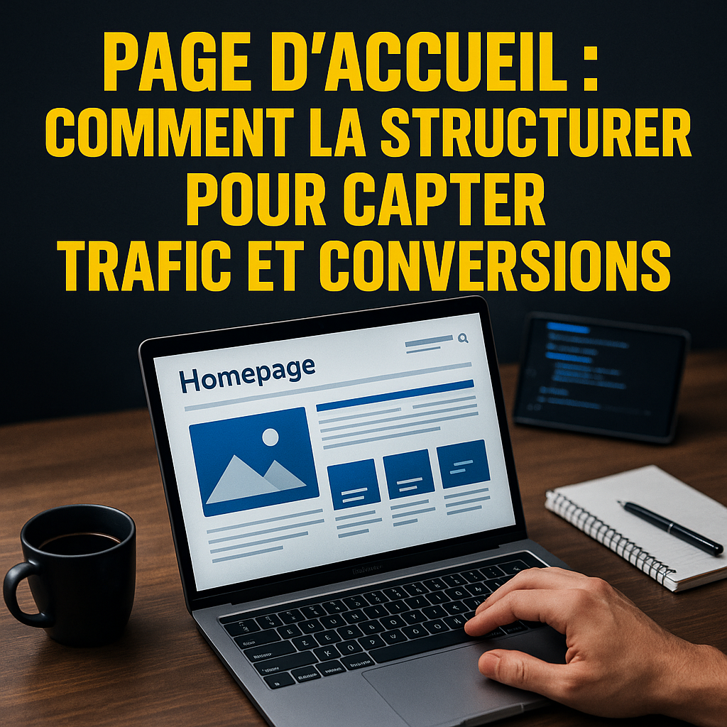 Illustration complémentaire de l’article sur Page d’accueil : comment la structurer pour capter trafic et conversions