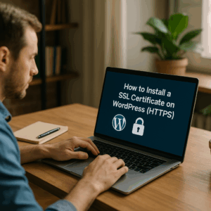 Illustration générée pour l’article : Comment installer un certificat SSL sur WordPress (HTTPS)