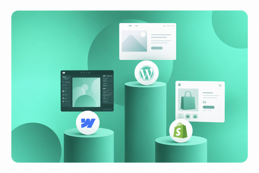 WordPress vs Webflow vs Shopify : quel CMS choisir en 2026 ?